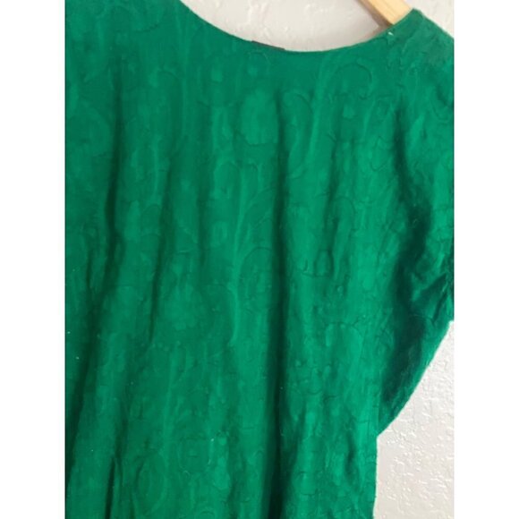 Unbranded Women's Green Embroidered Bohemian Cap Sleeve Dress - XL - Picture 6 of 13